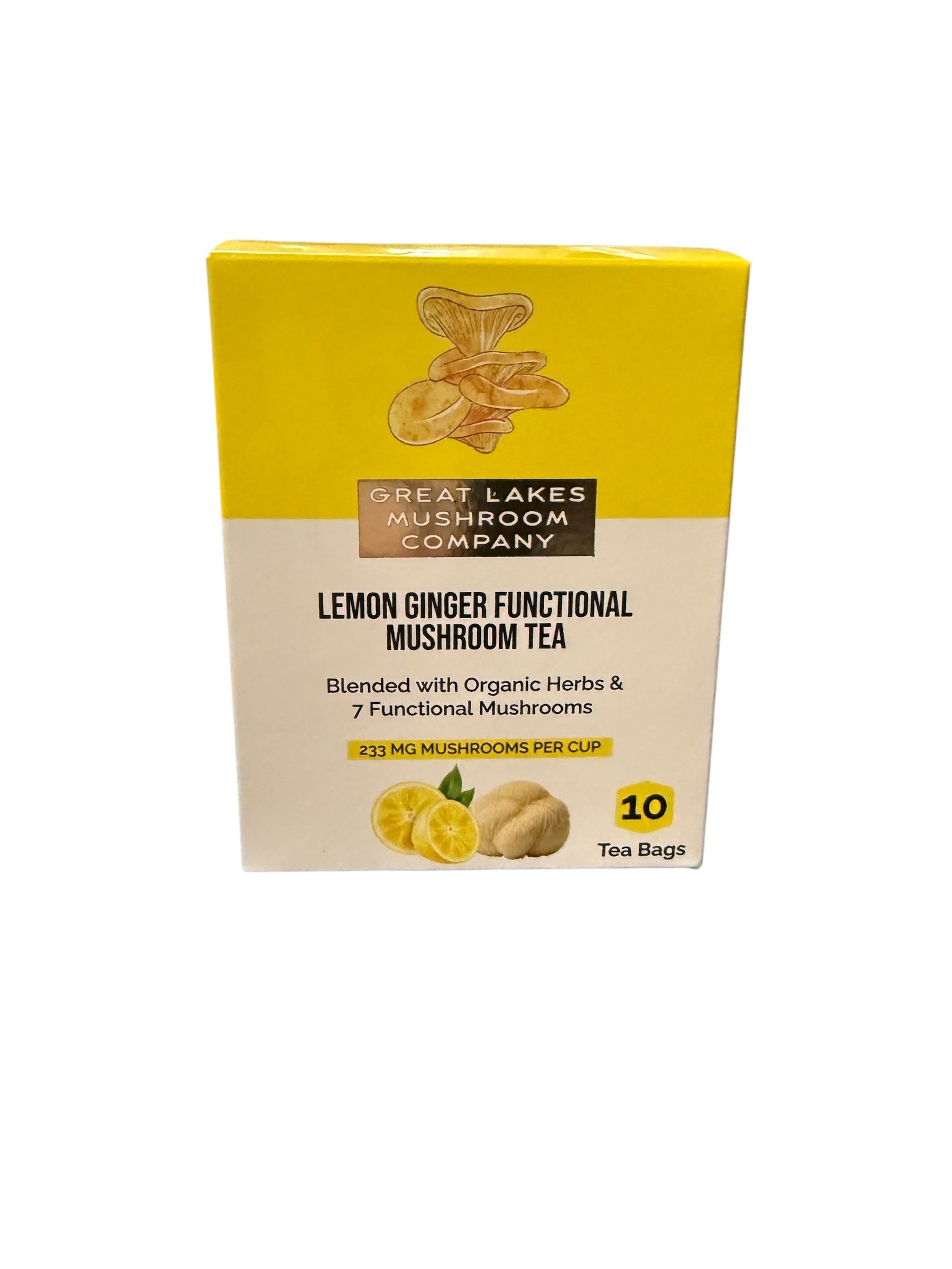 Lemon Ginger Functional Mushroom Tea