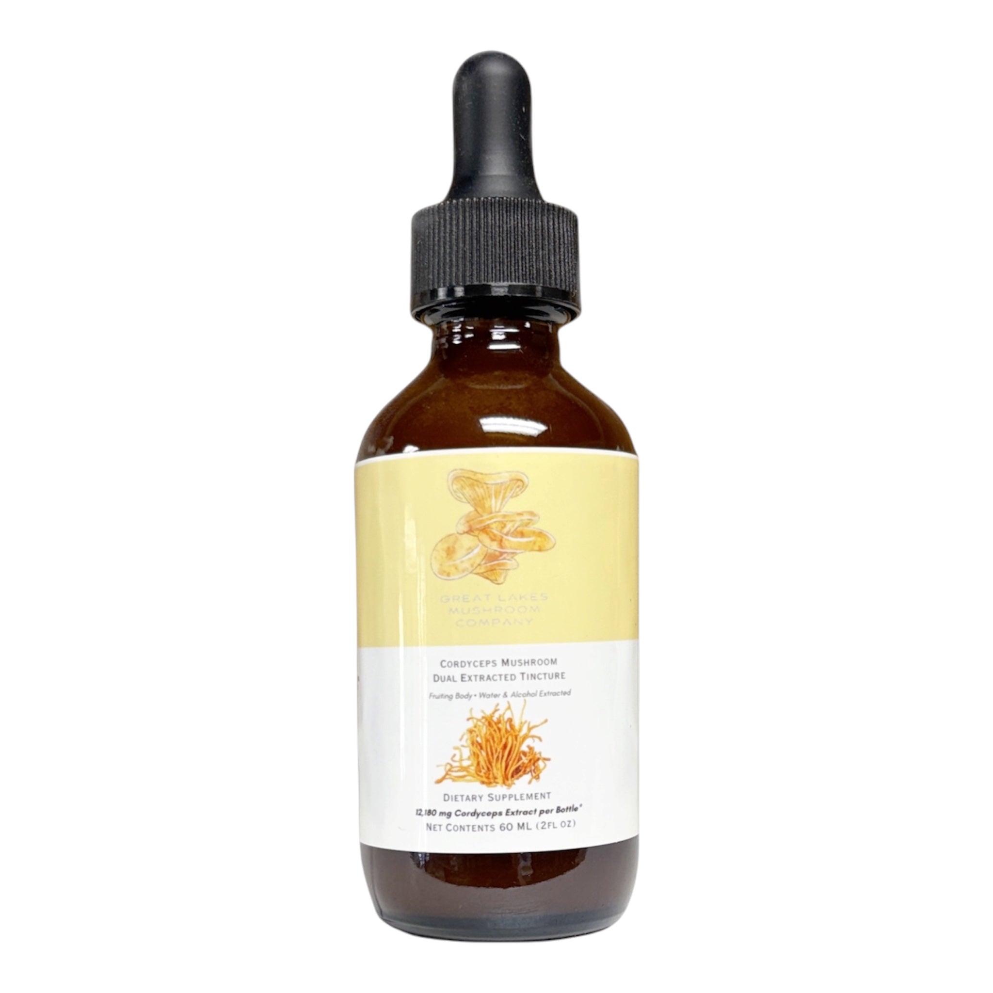 Cordyceps Dual Extracted Tincture | 60ml | 12,180mg