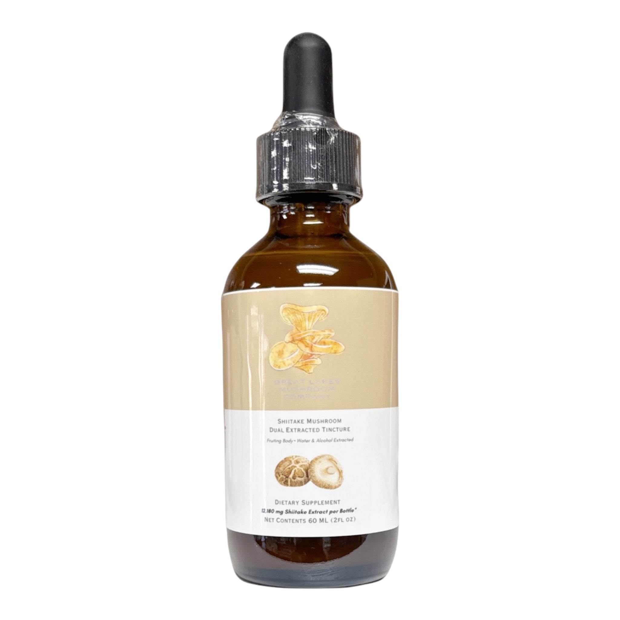 Shiitake Dual Extracted Tincture | 60ml | 12,180mg